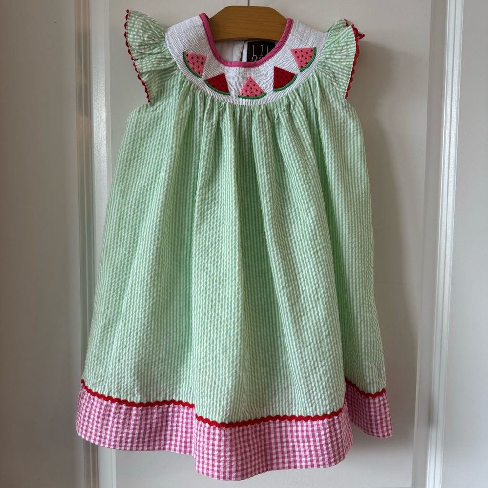 Lil Cactus Little Girl Smocked Dress